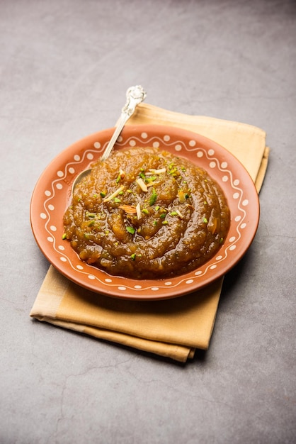 Besan Halwa shira sheera is a rich dessert made with gram flour ghee and sugar