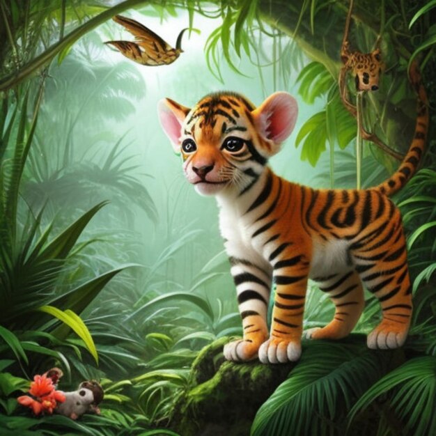 Best 3d tiger high quality image