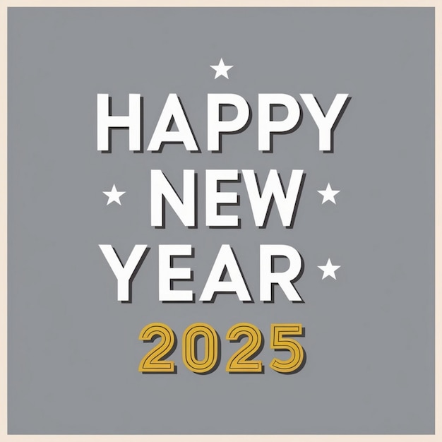 Photo best design for happy new year 2025