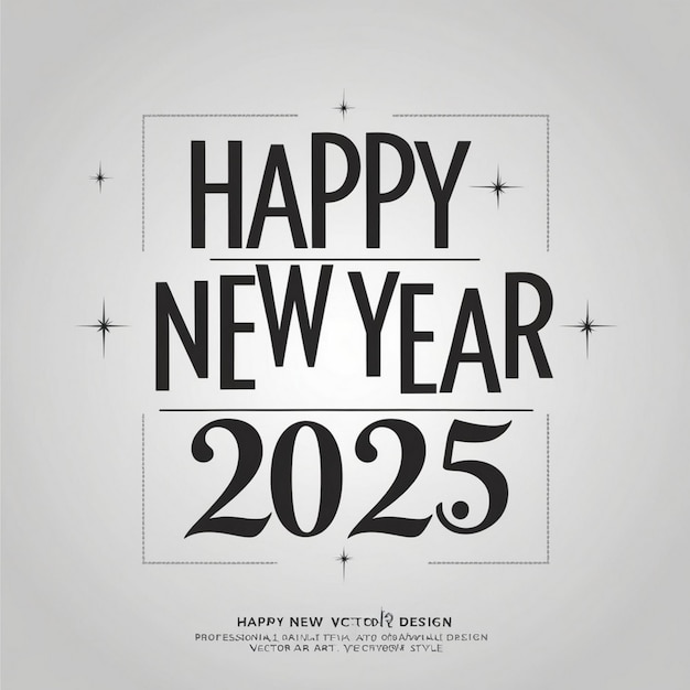 Photo best design for happy new year 2025