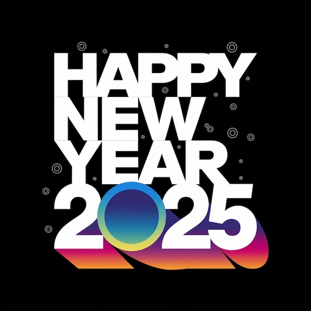 Photo best design for happy new year 2025