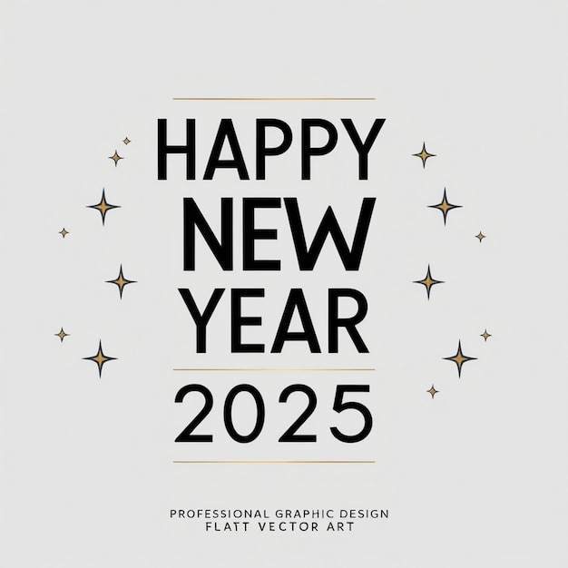 Photo best design for happy new year 2025