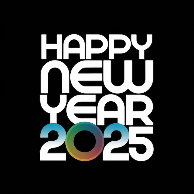 Photo best design for happy new year 2025