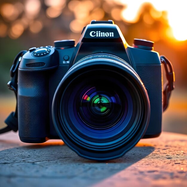 Photo best dslr camera with a lens