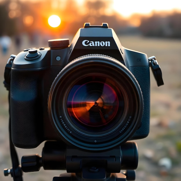 Photo best dslr camera with a lens