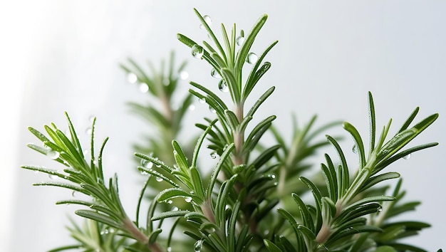 Photo best fresh green rosemary on white background