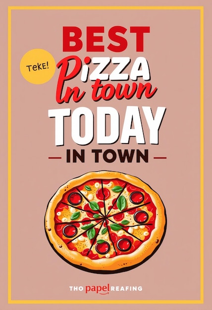 Best pizza in town today best deal social media template design