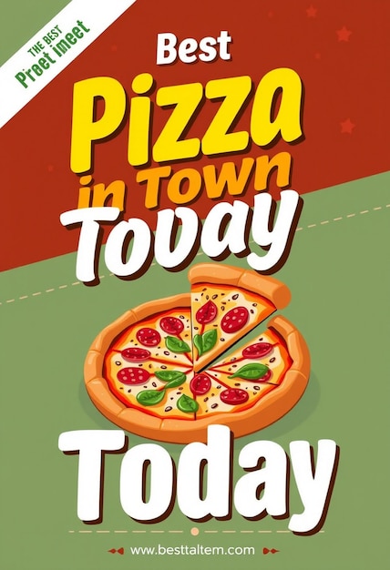 Best pizza in town today best deal social media template design