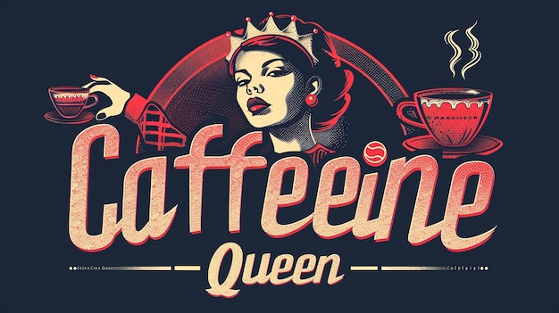 Photo best retro coffee sign tshirt design