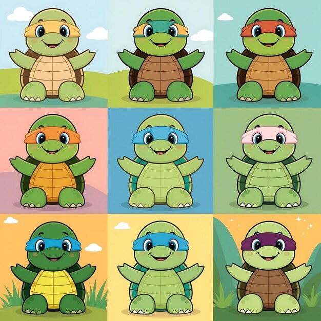 Photo best turtle cartoon character images