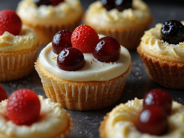 The bestselling and delicious dessert sweets on the table