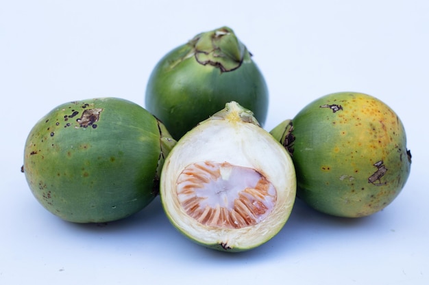 Betel nuts on white background