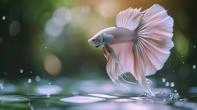 Betta39s Graceful Underwater Ballet A Vivid Spectacle of Color and Motion in a Serene Aquatic Realm