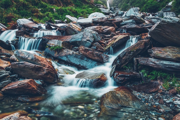 Bhagsu waterfall. Bhagsu, Himachal Pradesh, India