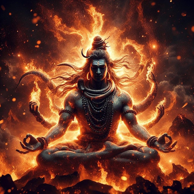 Bholenath Meditation Dark fire