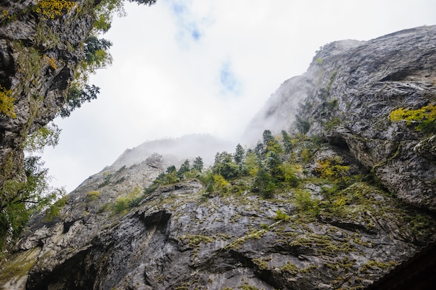 Bicaz Canyon, Romania, at later autumn