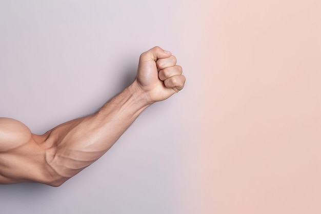 Photo biceps hands muscle generate ai