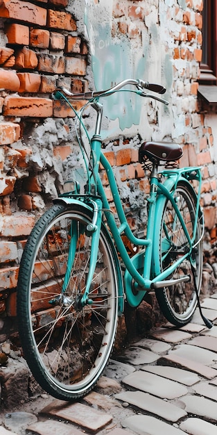 Bicycle Against Brick