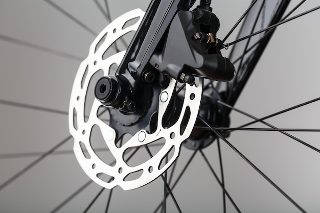 Bicycle brake rotor with hydraulic caliper Brake system on a gravel bike