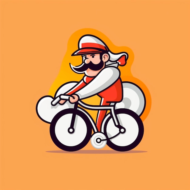 Bicycle cartoon logo 11