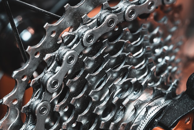 Bicycle Chain. cassette.