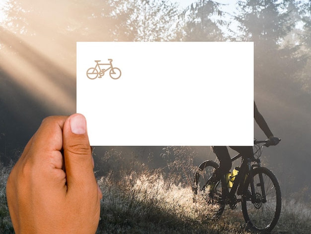 Bicycle driving zone sign card road traffic signs road safety signs and transportation screen