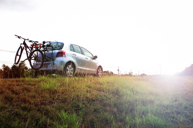 Bicycle folding car To exercise