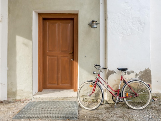 Bicycle and front door