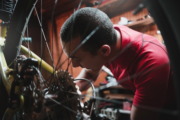 Bicycle mechanic bike service repairing