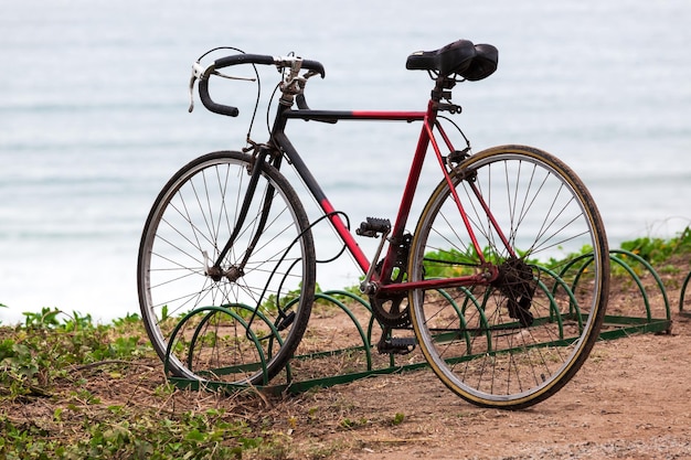 Bicycle in the parking lot