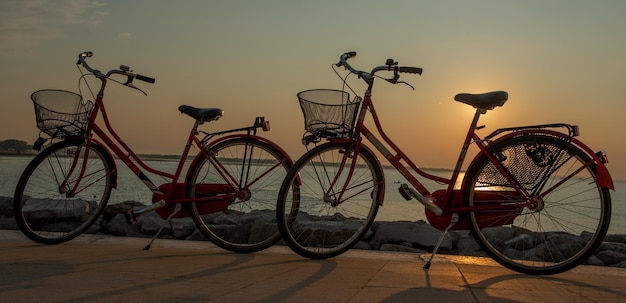 Bicycles parked