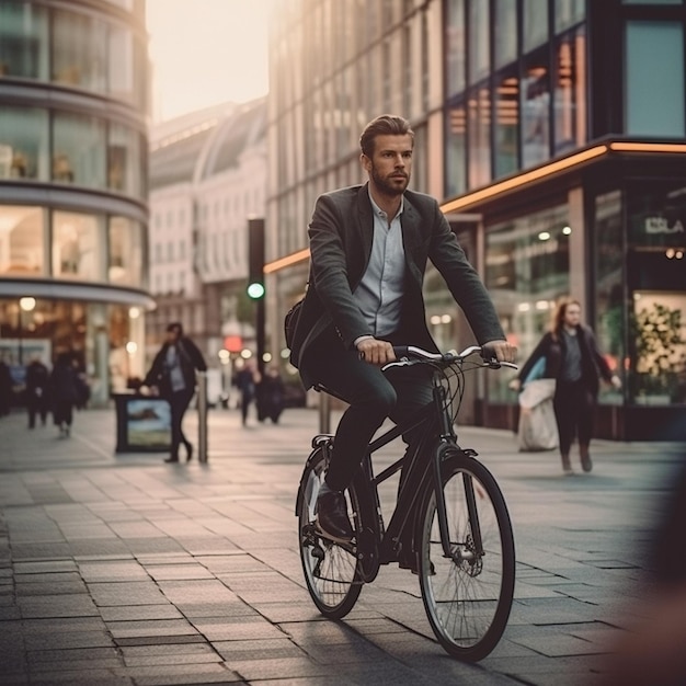 bicyclist man model