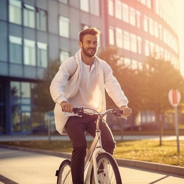 bicyclist man model