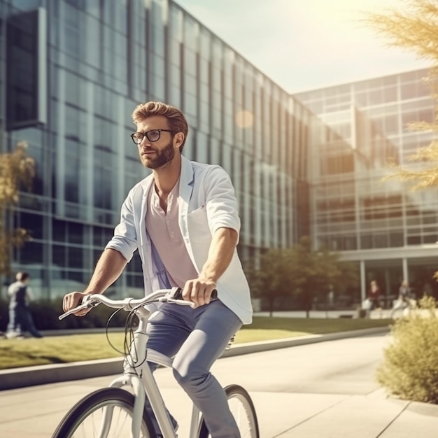 bicyclist man model