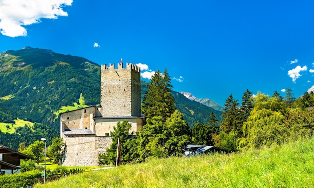 Bideneck Castle at Fliess village - the Inn valley, Tyrol, Austria