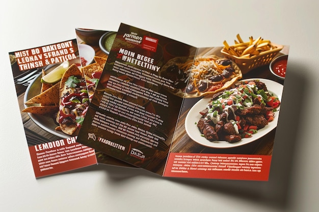 Bifold brochure for mexican restaurant