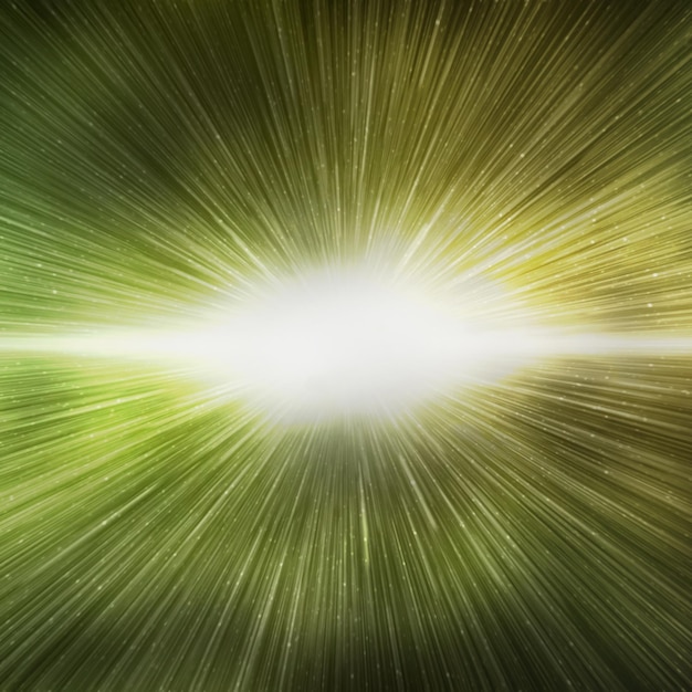 Big bang effect on bright yellow galaxy sky square background