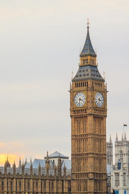 Big Ben and Houses of Parliament in London