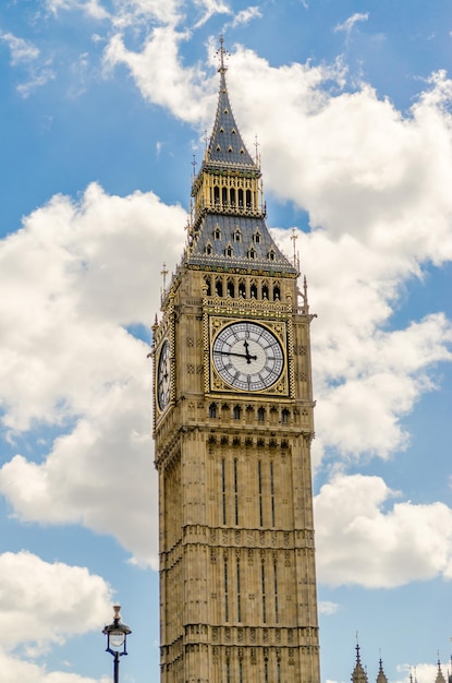 The Big Ben part of the Houses of Parliament and iconic landmark of London UK