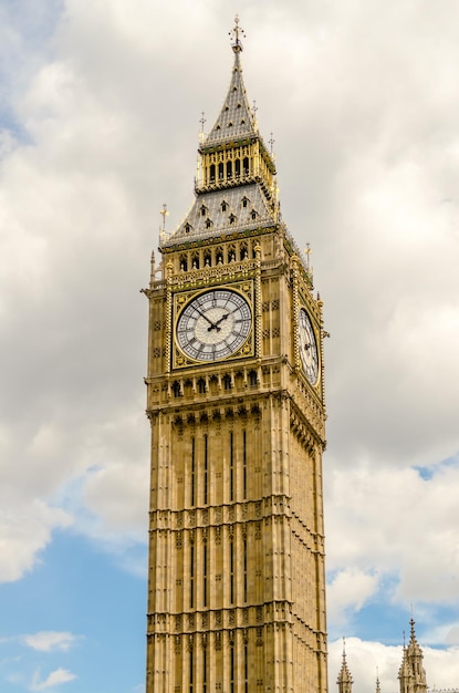 The Big Ben part of the Houses of Parliament and iconic landmark of London UK