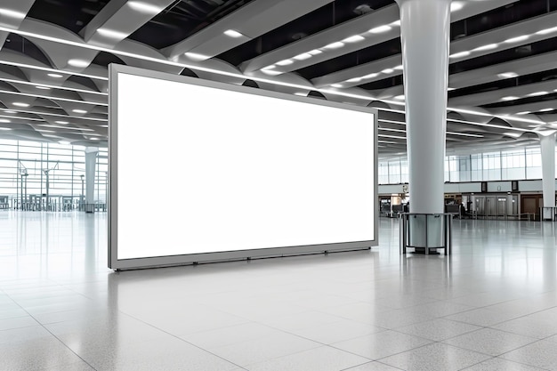 Big billboard mockup outside on street Mall billboards