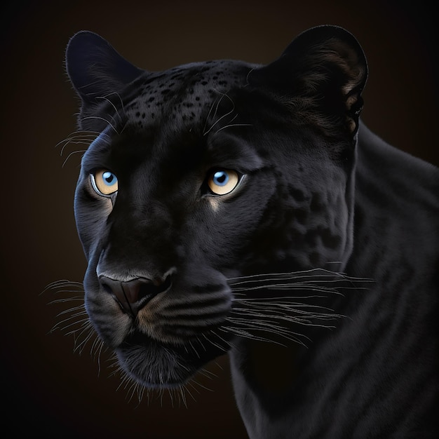 Big Black Panther wild animal