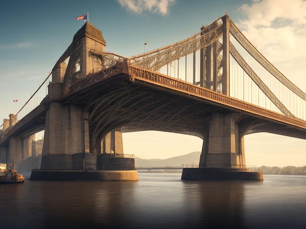 Big Bridge on the river