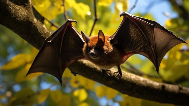 Photo big brown bat eptesicus fuscus photographed