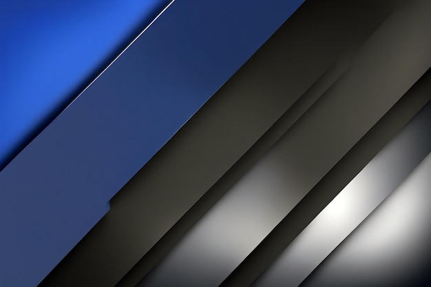 Big diagonal blue black gray shape Abstract background