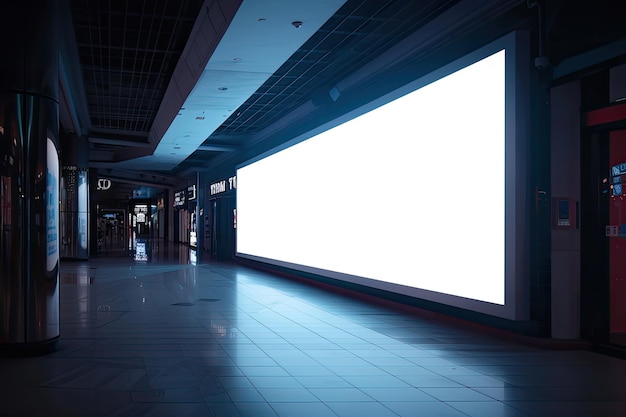 Big empty LED screen branding mockupempty LED screen presentation mockup