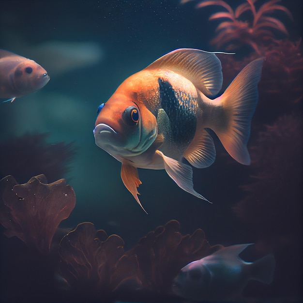 Big golden fish Generative AI