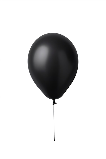 Big helium inflatable latex balloon isolated on white background generative ai