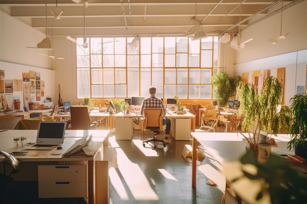 Big office of designers AI