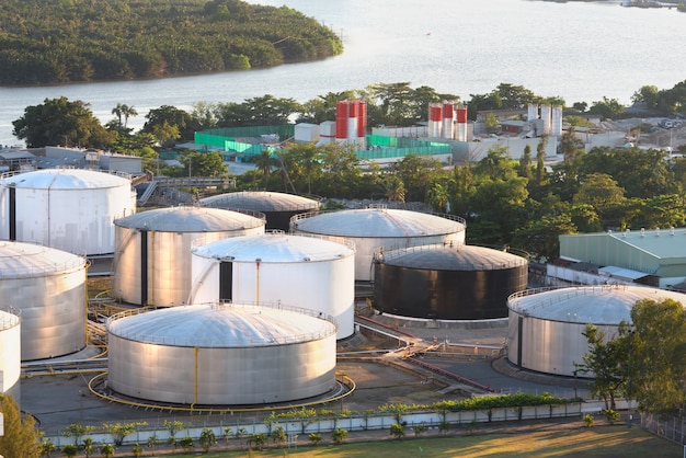 Big Oil bin with a view to Bangkok